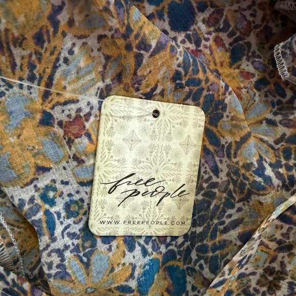 NWT Free People Feeling Groovy Maxi Dress - Ivory Combo - Picture 10 of 14